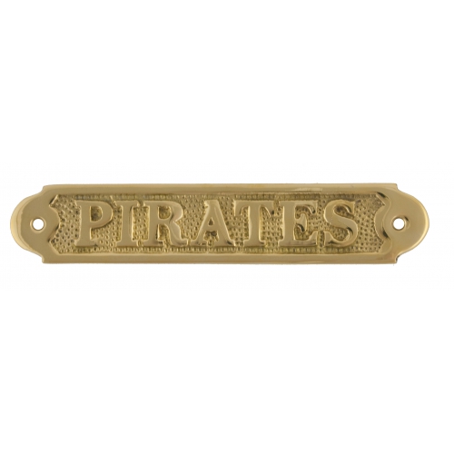Pirates Brass Name Plate