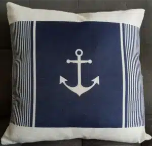 Anchor on Navy Blue