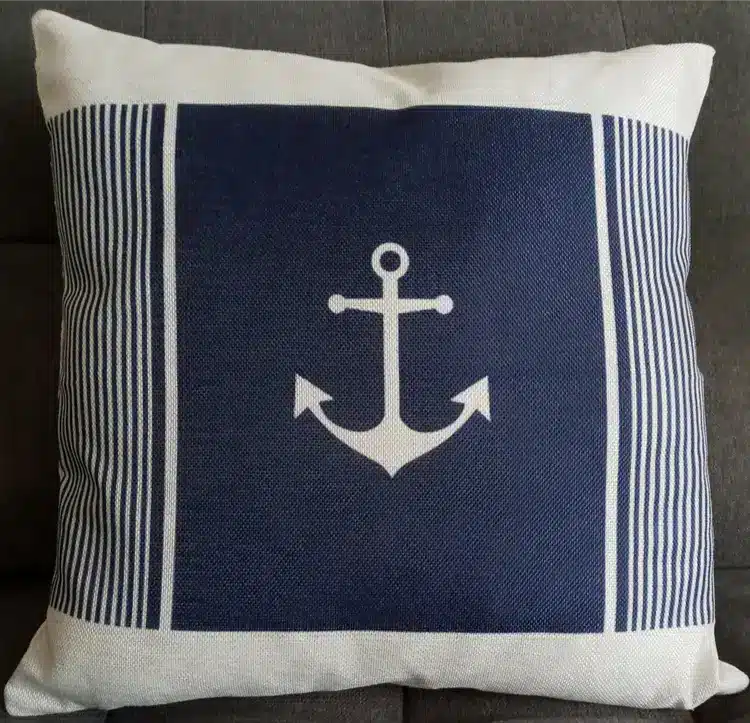 Anchor on Navy Blue