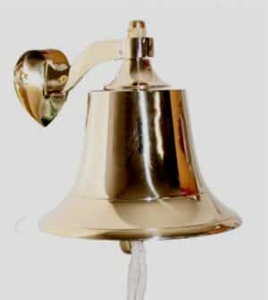 Solid Brass Fog Bell – 6”