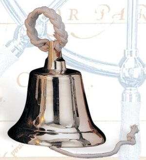 Heavy Brass Ship’s Rope Bell – 10"