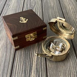 Brass Brunton Compass - 3"