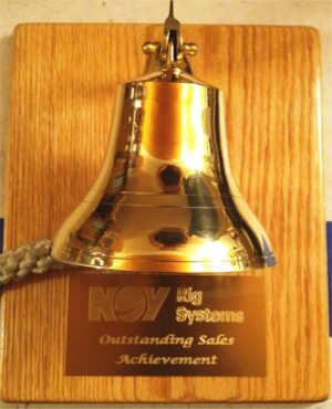 Red Oak Brass Bell Plaque