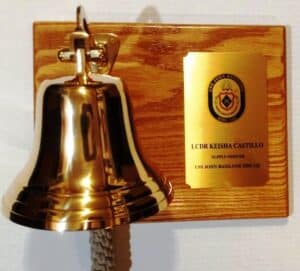 Bell Plaque - Red Oak - Horizontal