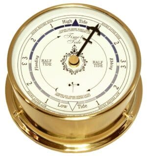 Brass Downeaster Tide Clock - 6"