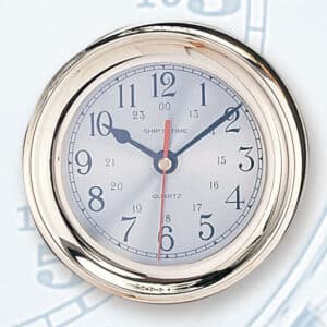 Solid Brass Captain's Clock - 6"