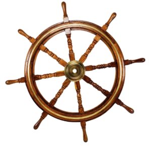 Ship's Wheel - Brass Inlaid Ring - 36"
