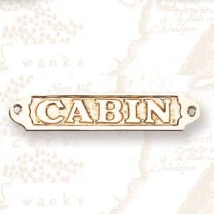 Brass "Cabin" Name Plate