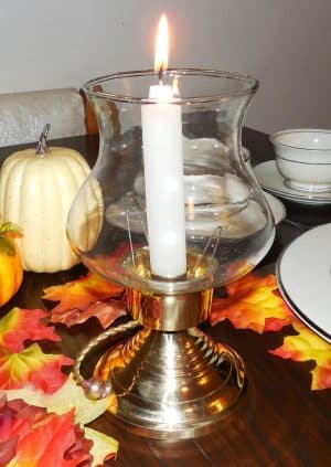 Brass Candle Lamp