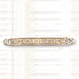 Captain's Quarters Name Plate