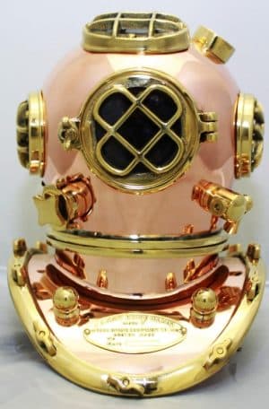 Copper Diver's Helmet - U.S. Navy MK-V – 10”