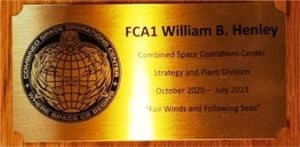 Engraved brass plates