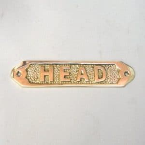 Brass "Head" Name Plate
