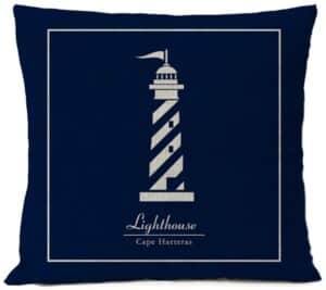 Hatteras Lighthouse Throw Pillow