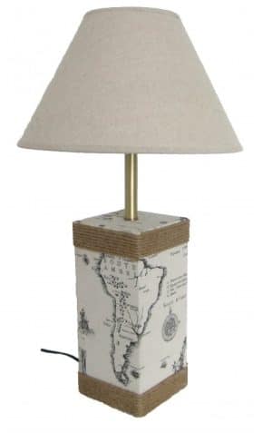 Nautical Chart Table Lamp
