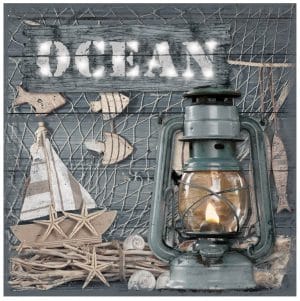 Ocean Canvas 3D LED Wall Art