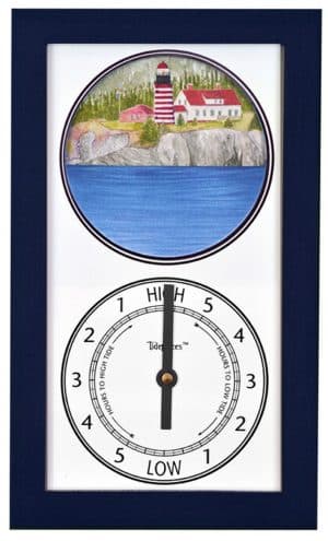 West Quoddy Head Light, ME Wall Tide Clock