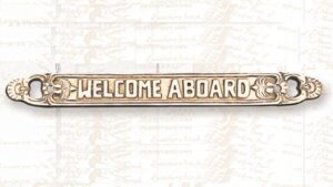 Welcome Aboard Name Plate