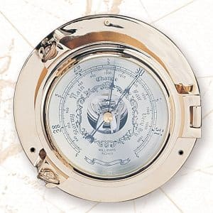Brass Porthole Barometer - 7-1/2"