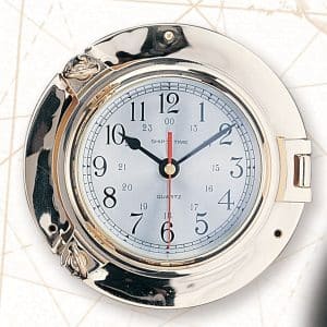 Brass Porthole Clock - 5-1/2"